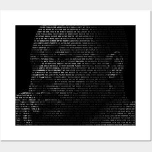 Martin Luther King Jr. - Entire “I Have a Dream” speech Typographic Posters and Art